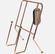 Image of Cookbook Holder Metal Stand Kitchen Tablet Ipad Rest Rose Gold
