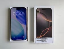 Image of Apple iPhone 16 Pro 128GB, Desert Titanium, 100% Battery Health, Pristine