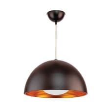 Image of Dome Black-Golden Metal Pendant Ceiling Light E27