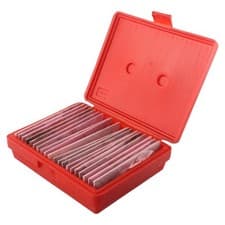 Image of Industrial Quality Steel Parallel Set 20 Pairs 132 Thickness 0 0001 Tolerance