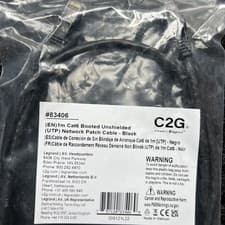 Image of C2G 1 m Cat6 Booted Unshielded (UTP) Network Patch Cable - Black (Pack of 6)