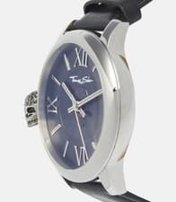 Image of NEW Men Watch Thomas Sabo Rebel at Heart Skull WA0150 Black Silver Stainless