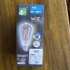 Image of 4lite Wiz Connected Smart Bulb 6.5W B22 Bulb 400 Lumens, 4 pack