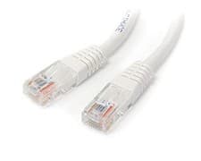 Image of StarTech.com 15m Cat5e White Molded RJ45 UTP Cat 5e Patch Cable - 15 m Patch Cor