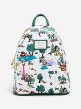 Image of Official Loungefly Disney Princess Landscape Mini Backpack Bag