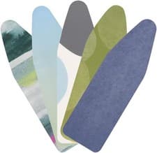 Image of Brabantia 8mm Thick Underlay Ironing B Board (124 x 38 cm), Colourful Mixed