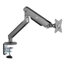 Image of Gaming Monitor Desk Mount Bracket 17" - 32" RGB LED Adjustable Swivel Tilt VESA