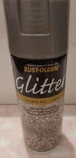 Image of Rust-Oleum Natural Effects textured effect Glitter Silver Spray paint, 400ml