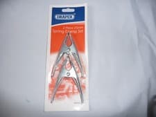 Image of Draper Heavy Duty metal 25mm Capacity Spring Clamp  (2 Piece) - 13949
