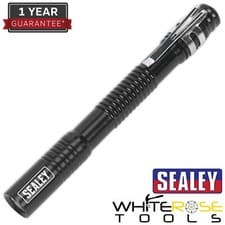 Image of Sealey Pen Light Pocket-Sized Bright 50 Lumens 0.5w LED Aluminium