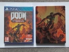 Image of Doom Eternal + Exclusive SteelBook Case - Playstation 4 - Brand new sealed