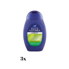 Image of 3x Felce Azzurra Man Power Sport Shower Shampoo Tonic 250ML