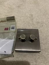 Image of Knightsbridge CS2182AB 2 Gang 2 Way Dimmer