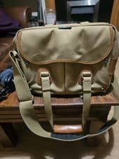 Image of Billingham Hadley Pro Camera Bag - Vintage Near Mint - (1990s) - Khaki/ Tan