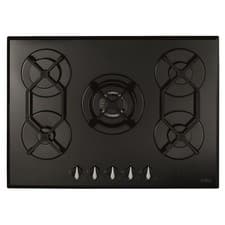 Image of CDA 70cm 5 Burner Gas Hob - Black Glass HVG721BL