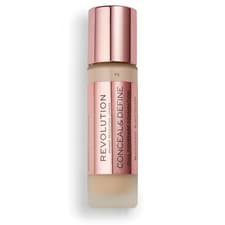 Image of Makeup Revolution Conceal & Define Full Coverage Foundation 0.8 Oz 23ml F8