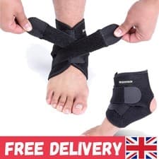 Image of Customizable Neoprene Ankle Brace with Adjustable Straps - Ultimate Comfort