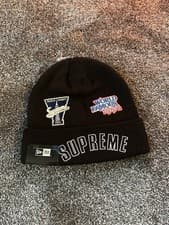 Image of Supreme New Era Championship Beanie Black New With Tags