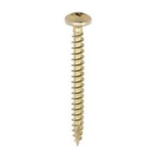 Image of Timco - Classic Multi-Purpose Screws - PZ2 - Pan Head - Yellow. Various Sizes