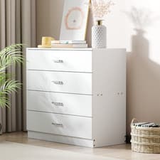Image of 5 Drawer Chest of Drawers, Metal Handles & Runners, Bedroom, Nursery Furniture