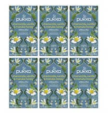 Image of Pukka - Chamomile, Vanilla & Manuka Honey Tea - 6 Packs of 20 Sachets