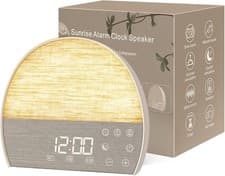 Image of Sunrise Alarm Clock with White Noise Machine and Night Light, Digital Alarm
