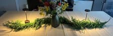 Image of 9FT Christmas Norfolk Pine Garland, Realistic Artificial Pine Greenery Garlands