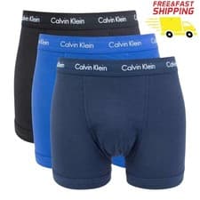 Image of Calvin Klein boxers 3 Pack Men’s Boxer Shorts Trunks – 3 Pack (Royel/Navy/Black)