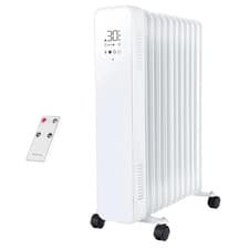 Image of Oil-Filled Radiator with Touchscreen & Remote – 2500W, 11 Fin, 24-Hour Timer