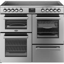 Image of Belling 444411798 Cookcentre 100E 100cm Electric Range Cooker 5 Burners A/A