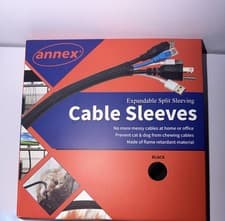 Image of Expandable Split Cable Sleeve – 3m Black Cable Management Wrap