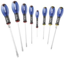 Image of Expert by Facom E160904 8 Pce. Screwdriver Set - Slotted & Phillips (Cross)