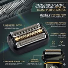 Image of Braun 94M Series 9 Pro Electric Shaver Head Replacement Foil Cutter Original. Ne