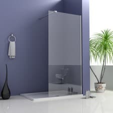 Image of Walk In Wet Room Shower Enclosure Cubicle 8mm Easy Clean Glass Bath Screen Panel