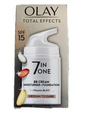 Image of Olay Total Effects 7-in-1 SPF15 Touch of Foundation Medium BB Cream, Medium 50ml