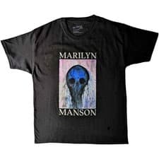 Image of Marilyn Manson Kids T-Shirt Halloween Painted Hollywood Black (11-12yrs)