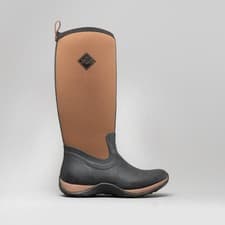 Image of Muck Boots Arctic Adventure Womens Synthetic Pull-On Black/Tan Wellington Boots