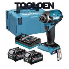 Image of Makita TD003GD202 40V Max XGT 1/4" Impact Driver with 2x 2.5Ah Batteries