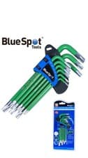 Image of BlueSpot Long Torx Key Set 9Pcs T10-T50 Allen TRX-Star Tamper Proof 15380
