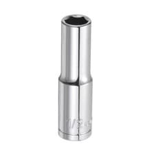 Image of 1/2" 6 Point Deep Socket 1/2" Drive 3" Length SAE Sizes CR-V Steel