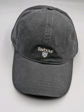 Image of Barbour Sports Cap Grey One Size Adjustable 100% Cotton Bnwt
