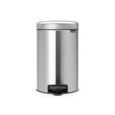 Image of BRABANTIA 10-12L PEDAL BIN NEW ICON MATT STEEL