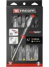 Image of Facom AT.7PB Protwist® 7 Piece Slotted & Phillips Screwdriver Set