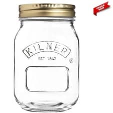 Image of Kilner Preserve Jar 0.5L (500Ml) round Glass Screw Top Lid Preservation Storage 