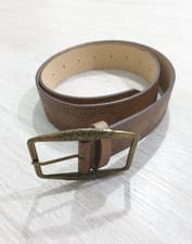 Image of Brown PU Leather Belt – Classic Minimal Style, Smart Casual Everyday Belt