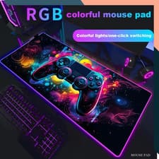 Image of RGB 35-90 cm Luminous XXL Gaming Mouse Pad Gamer LED Backlight No-Slip Desk Mat