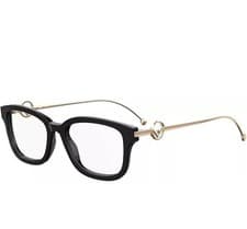 Image of Fendi Eyeglasses FF0419 807 140 51mm Black / Demo Lens