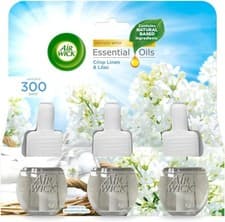 Image of Air Wick Plug in Diffuser Triple Refill, Crisp Linen & 19 ml (Pack of 3)