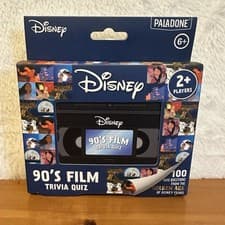 Image of Disney 90's FILM TRIVIA QUIZ GAME - 100 Questions Age 6+ Family Fun PALADONE