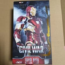Image of ThreeZero DLX Iron Man Mark 46 1/12 Scale LED Figure Marvel Civil War New
